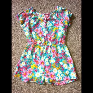 Floral toddler romper